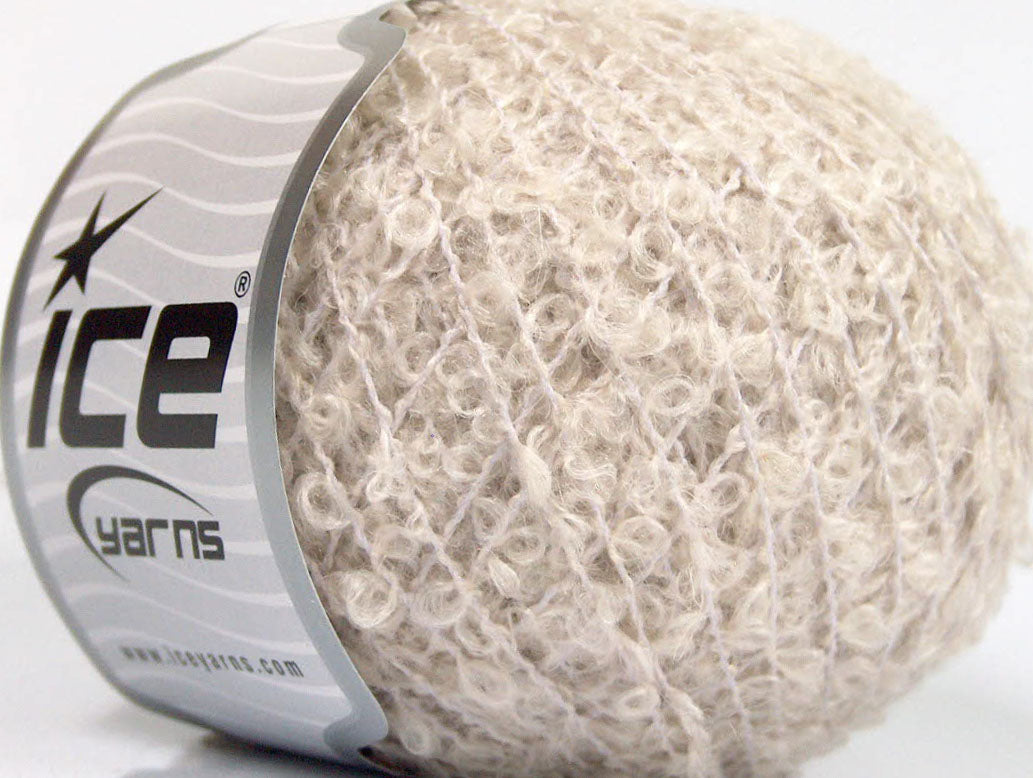 Lot of 8 Skeins ICE SALE LUXURY-PREMIUM (44% Alpaca Superfine) Yarn Light Beige