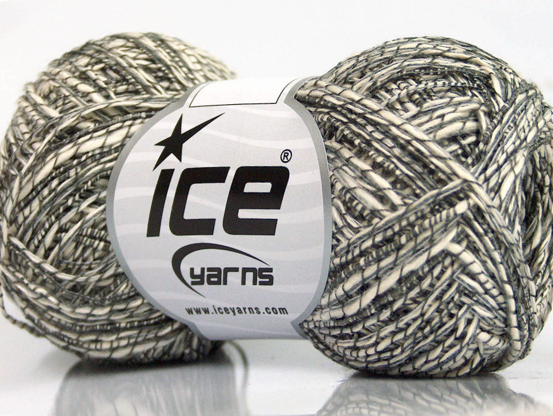 Lot of 8 Skeins Ice Yarns SALE SUMMER (62% Cotton 23% Viscose) Yarn Cream Grey Shades