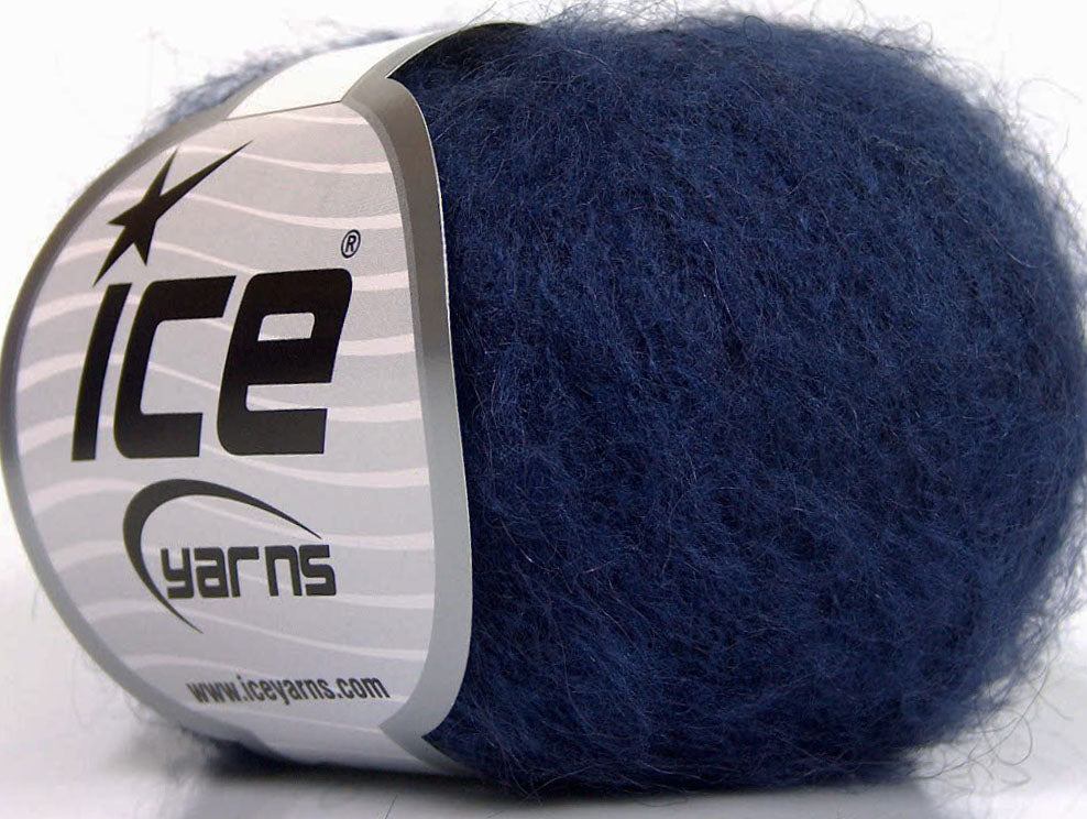 Lot of 10 Skeins ICE KID MOHAIR FINE (30% Kid Mohair) Hand Knitting Yarn Purple