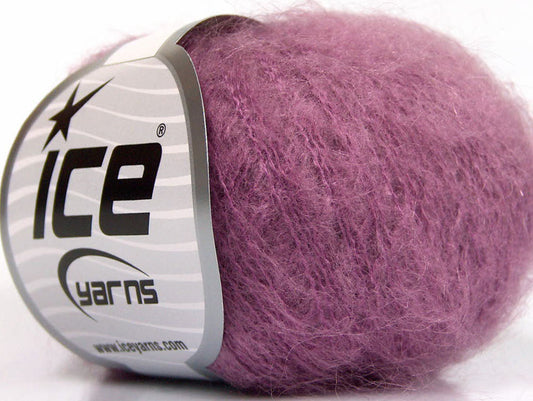 Lot of 10 Skeins ICE KID MOHAIR FINE (30% Kid Mohair) Hand Knitting Yarn Lilac