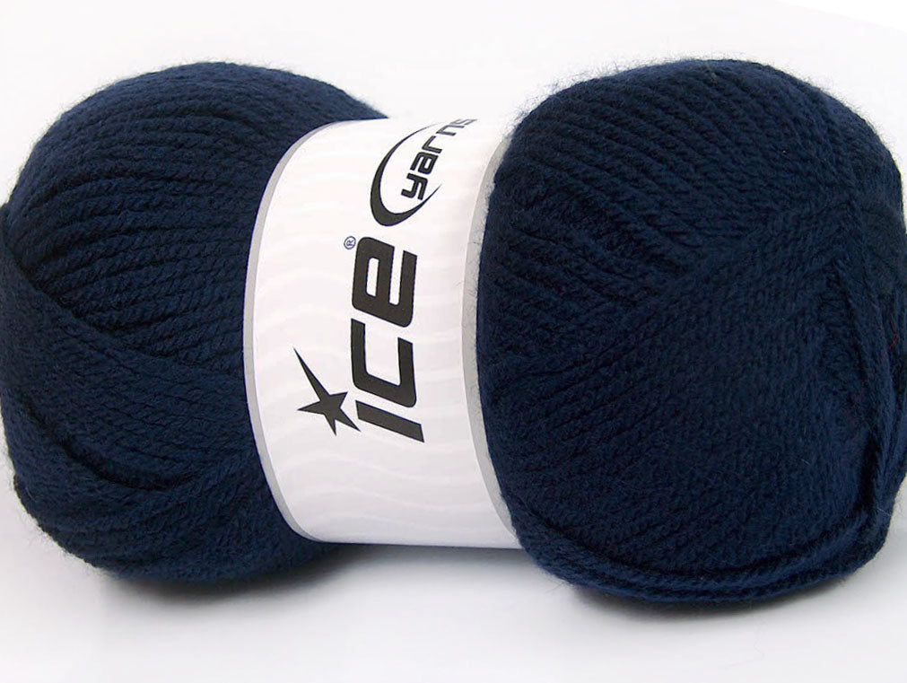 Lot of 4 x 100gr Skeins ICE GONCA Hand Knitting Yarn Navy
