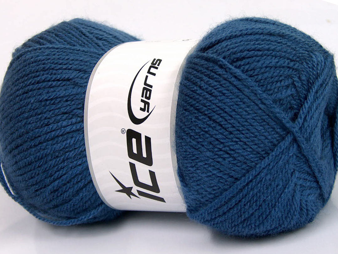 Lot of 4 x 100gr Skeins Ice Yarns GONCA Hand Knitting Yarn Blue