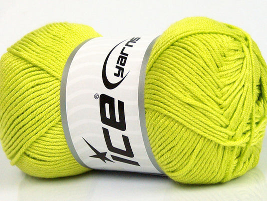 Lot of 4 x 100gr Skeins Ice Yarns BAMBOO SOFT (50% Bamboo) Yarn Light Green