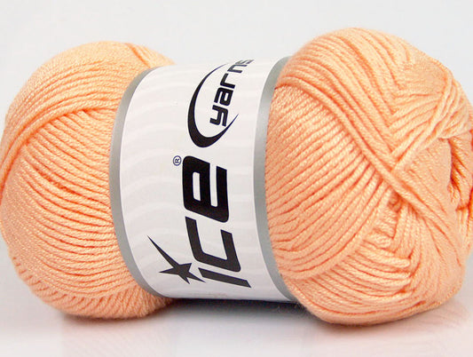 Lot of 4 x 100gr Skeins Ice Yarns BAMBOO SOFT (50% Bamboo) Yarn Light Salmon