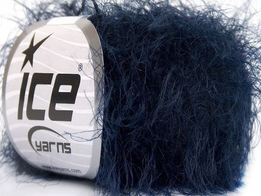 Lot of 8 Skeins Ice Yarns TECHNO Hand Knitting Yarn Navy