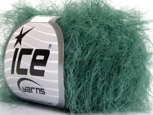 Lot of 8 Skeins ICE TECHNO Hand Knitting Yarn Green