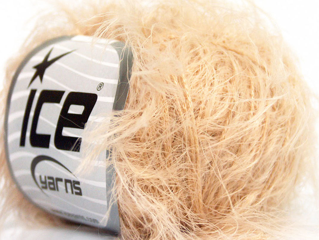 Lot of 8 Skeins ICE TECHNO Hand Knitting Yarn Dark Cream