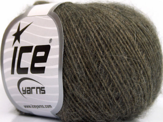 Lot of 10 Skeins ICE SALE WINTER (60% Wool) Hand Knitting Yarn Brown