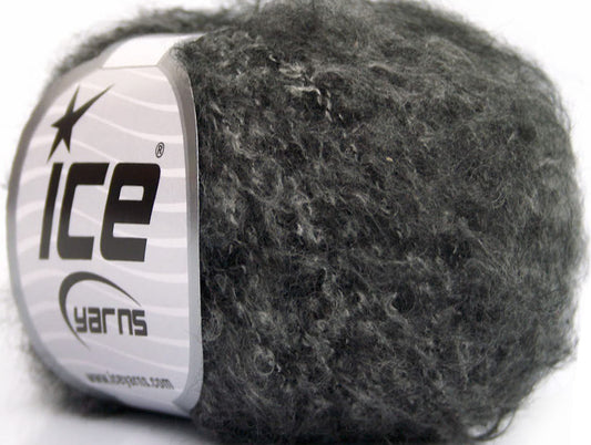 Lot of 10 Skeins ICE SALE WINTER (45% Wool) Hand Knitting Yarn Dark Grey