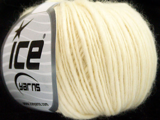 Lot of 8 Skeins ICE SALE LUXURY-PREMIUM (100% Wool) Hand Knitting Yarn Cream