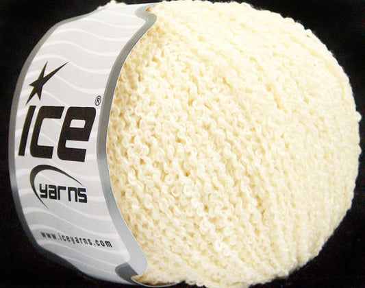 Lot of 8 Skeins Ice Yarns SALE LUXURY-PREMIUM (60% Virgin Wool 12% Viscose) Yarn Cream