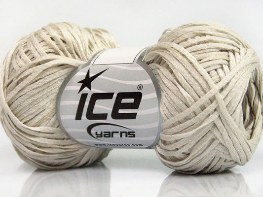Lot of 8 Skeins ICE VIOLINO Hand Knitting Yarn Light Beige