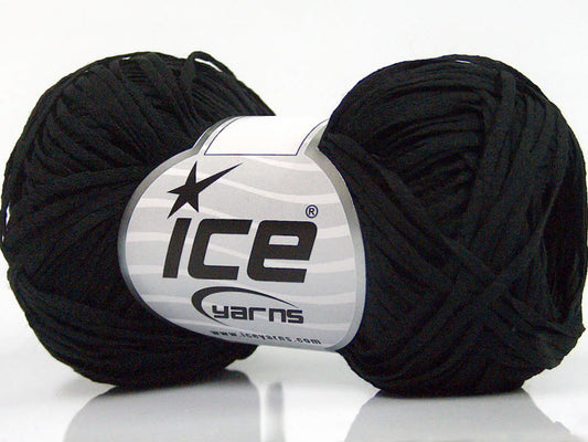 Lot of 8 Skeins Ice Yarns VIOLINO Hand Knitting Yarn Black