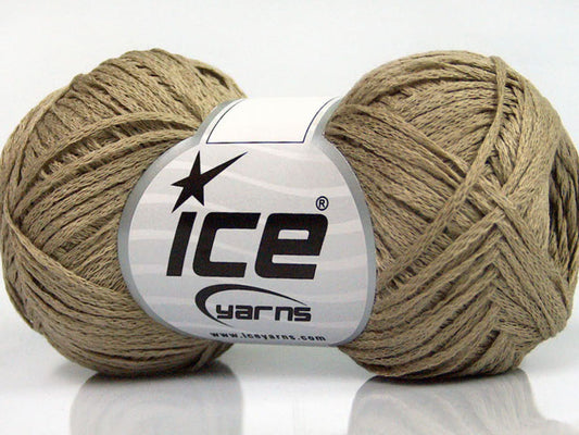 Lot of 8 Skeins Ice Yarns FETTUCCIA FINE Hand Knitting Yarn Beige