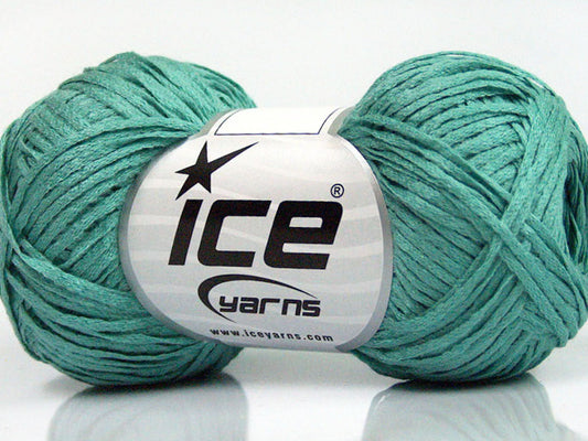 Lot of 8 Skeins Ice Yarns FETTUCCIA FINE Hand Knitting Yarn Turquoise