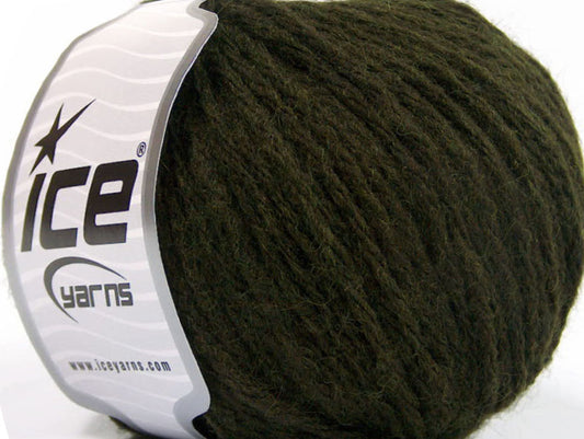 Lot of 8 Skeins Ice Yarns WOOL WORSTED 50 (50% Wool) Yarn Dark Green