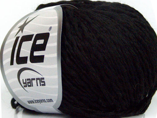 Lot of 8 Skeins Ice Yarns SALE SUMMER (10% Cotton) Hand Knitting Yarn Black