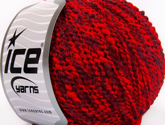 Lot of 8 Skeins ICE ANTONIO Hand Knitting Yarn Maroon Red