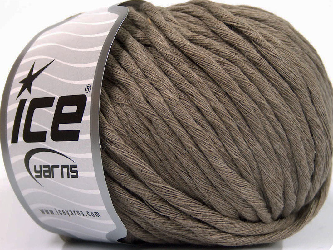Lot of 4 x 100gr Skeins ICE NATURAL COTTON BULKY (100% Cotton) Yarn Light Camel