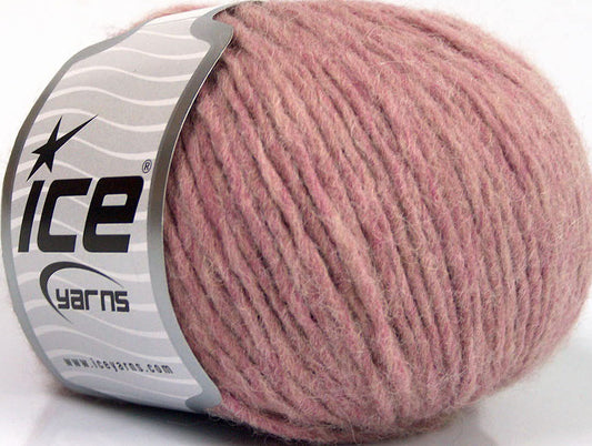 Lot of 8 Skeins ICE PERU ALPACA WORSTED (25% Alpaca 50% Merino Wool) Yarn Rose Pink