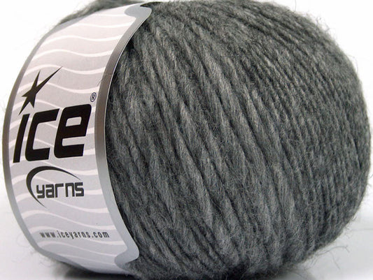 Lot of 8 Skeins ICE FIAMMATO (45% Wool) Hand Knitting Yarn Grey