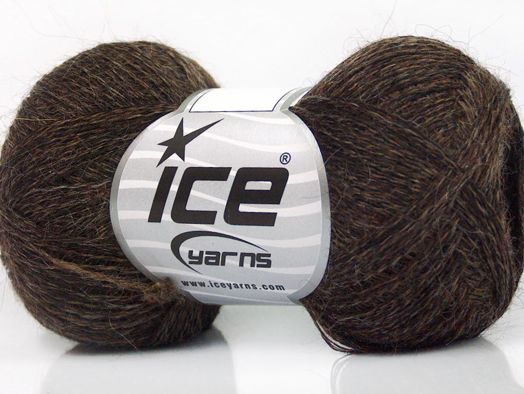 Lot of 8 Skeins ICE SALE LUXURY-PREMIUM (40% Baby Alpaca 10% Wool) Yarn Brown