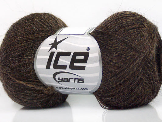 Lot of 8 Skeins ICE SALE LUXURY-PREMIUM (40% Baby Alpaca 10% Wool) Yarn Brown