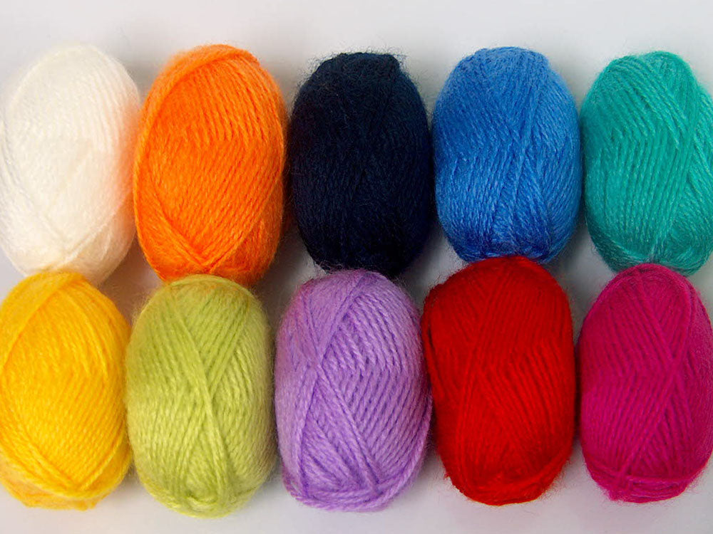 Lot of 10 Skeins ICE AMIGURUMI Hand Knitting Yarn Multicolor