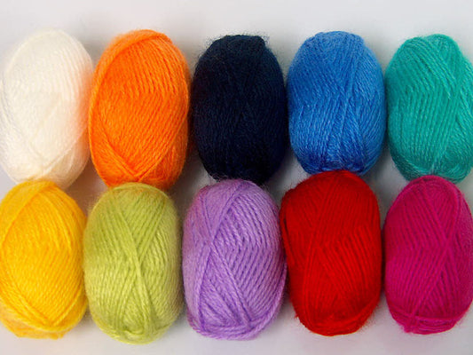 Lot of 10 Skeins ICE AMIGURUMI Hand Knitting Yarn Multicolor
