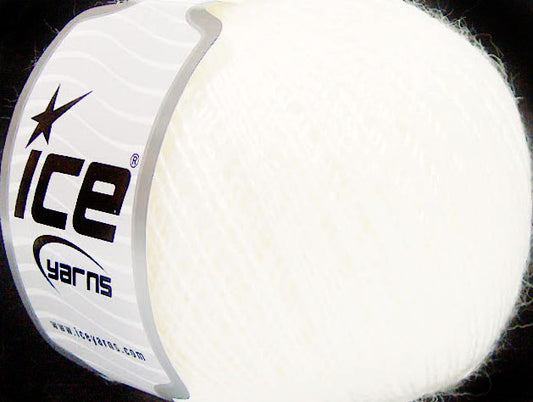 Lot of 8 Skeins ICE SALE WINTER (10% Wool) Hand Knitting Yarn Cream