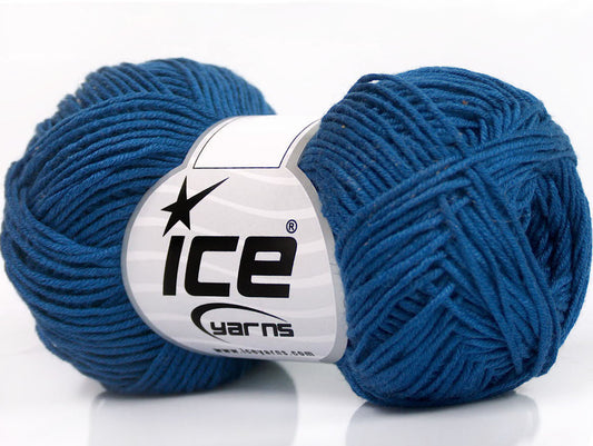 Lot of 8 Skeins ICE SALE PLAIN Hand Knitting Yarn Blue