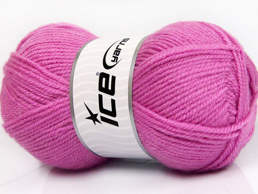 Lot of 4 x 100gr Skeins Ice Yarns FAVOURITE WOOL (50% Wool) Yarn Lavender