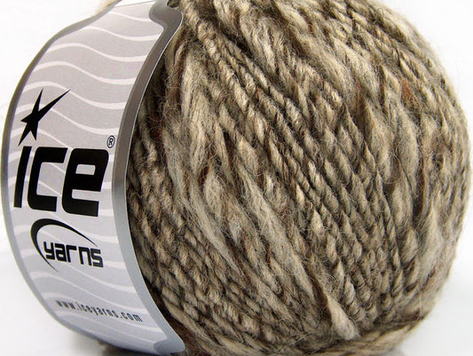 Lot of 8 Skeins ICE MACHO ALPACA (25% Alpaca 35% Wool) Yarn Brown Shades