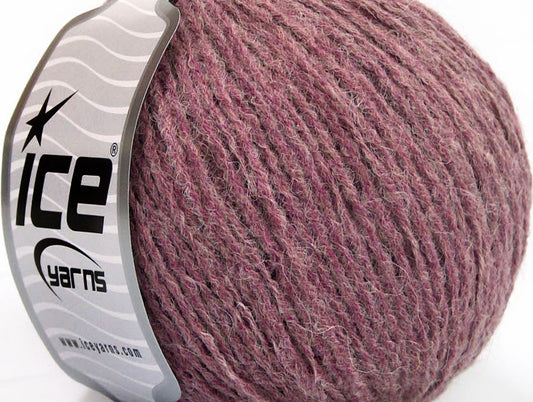 Lot of 8 Skeins ICE WOOL WORSTED 30 (30% Wool) Hand Knitting Yarn Orchid