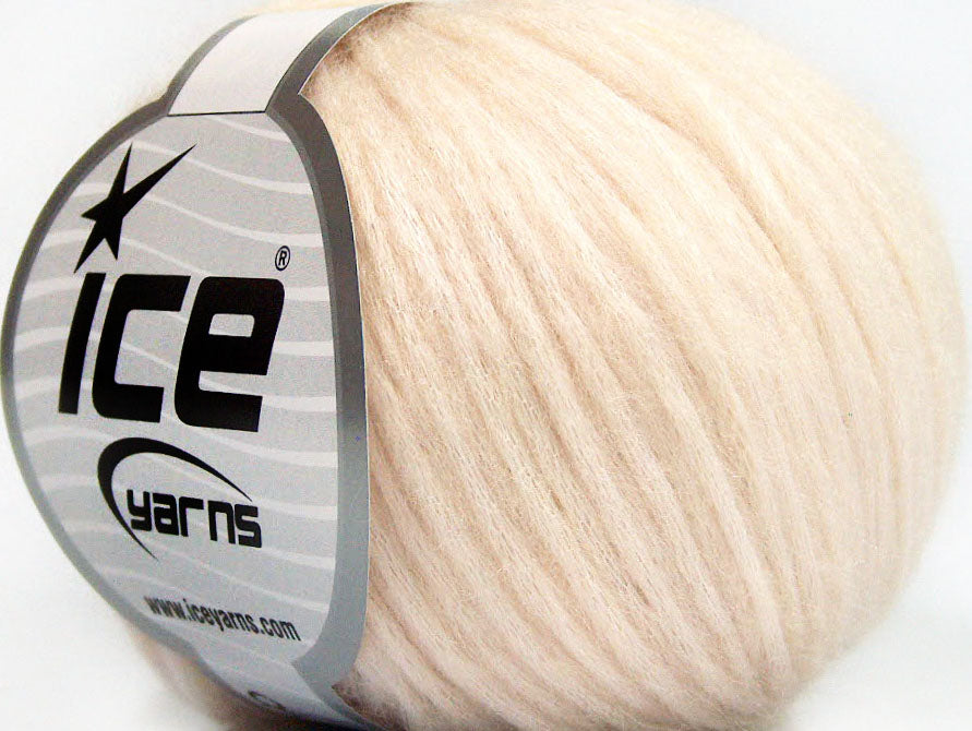 Lot of 8 Skeins ICE WOOL SOFTAIR (30% Wool) Hand Knitting Yarn Powder Pink
