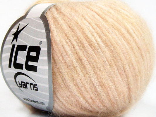 Lot of 8 Skeins ICE WOOL SOFTAIR (30% Wool) Hand Knitting Yarn Light Salmon