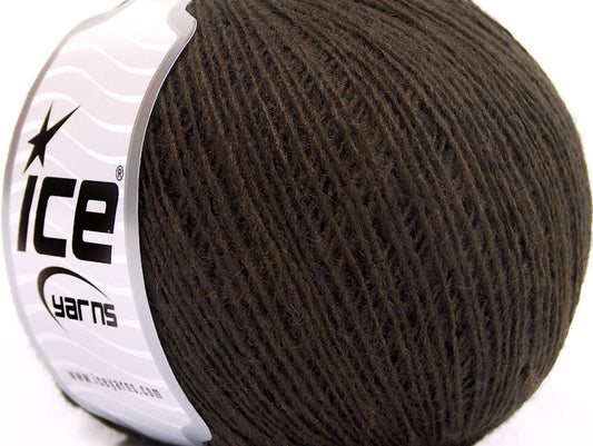 Lot of 8 Skeins ICE ROSE ALPACA (25% Alpaca 20% Wool) Yarn Dark Brown