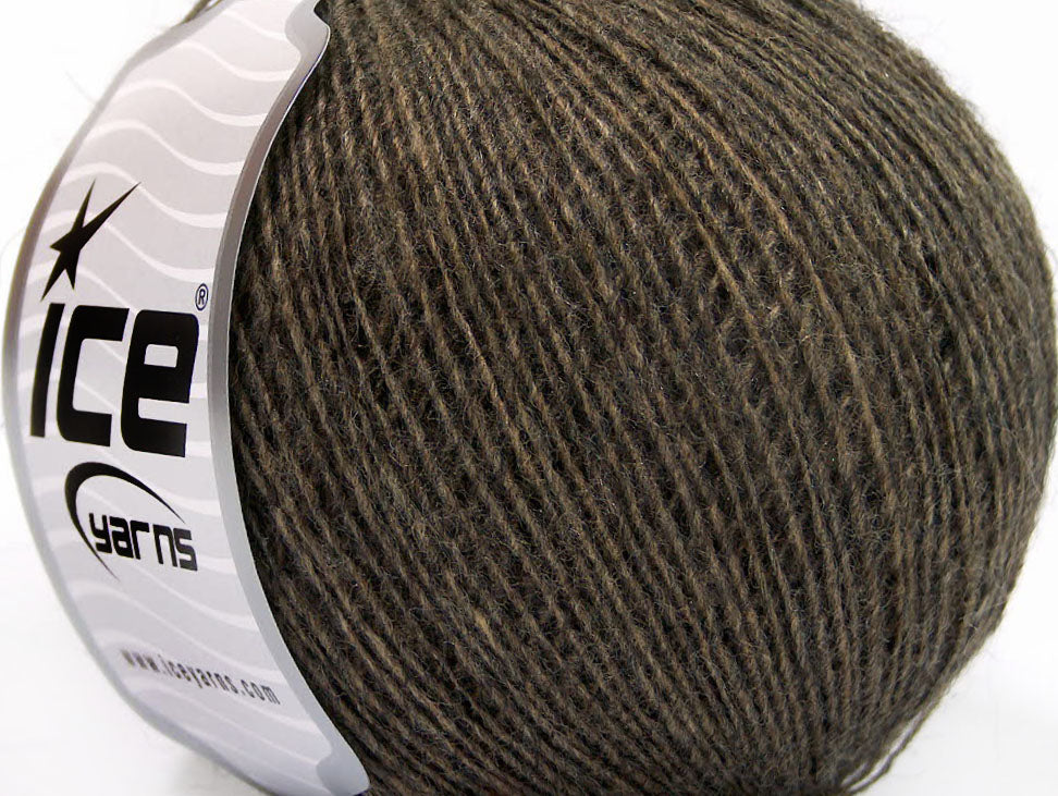 Lot of 8 Skeins Ice Yarns ROSE ALPACA (25% Alpaca 20% Wool) Yarn Dark Camel