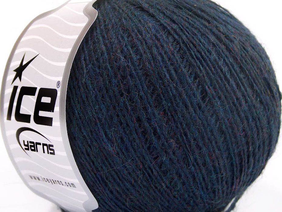 Lot of 8 Skeins ICE ROSE ALPACA (25% Alpaca 20% Wool) Yarn Dark Blue