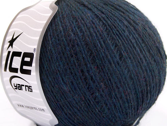 Lot of 8 Skeins ICE ROSE ALPACA (25% Alpaca 20% Wool) Yarn Dark Blue