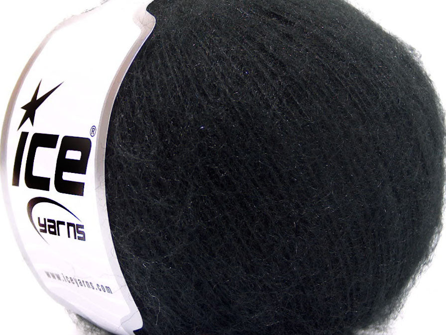 Lot of 8 Skeins ICE SALE WINTER Hand Knitting Yarn Black