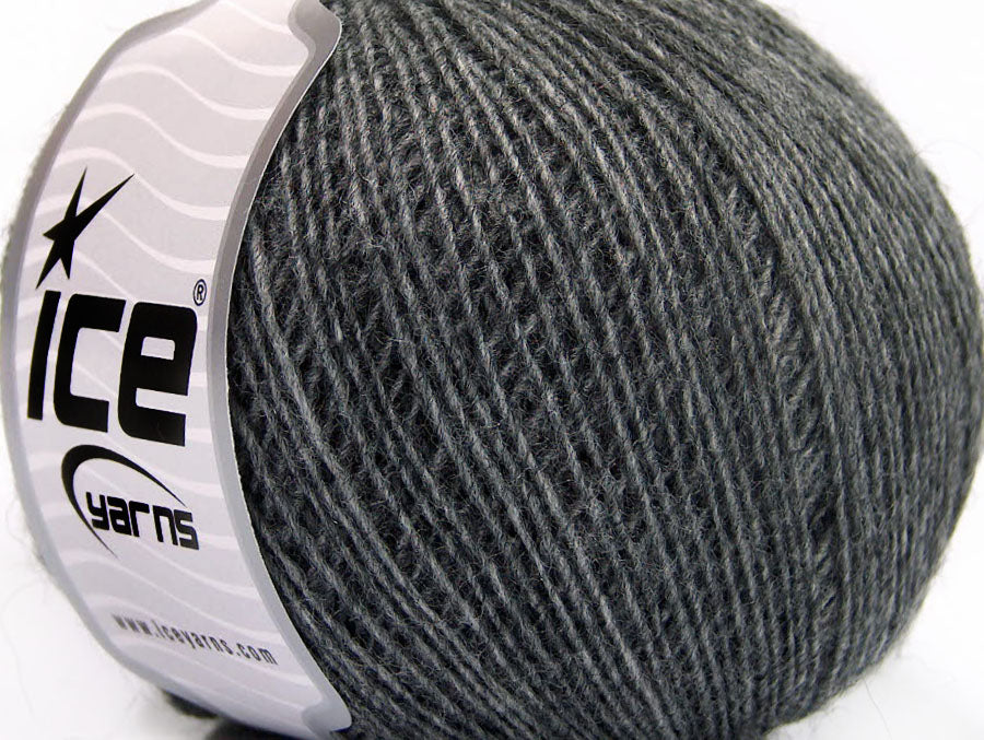 Lot of 8 Skeins ICE PERU ALPACA FINE (25% Alpaca 50% Merino Wool) Yarn Grey