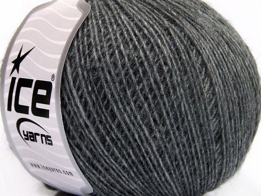 Lot of 8 Skeins ICE PERU ALPACA FINE (25% Alpaca 50% Merino Wool) Yarn Grey