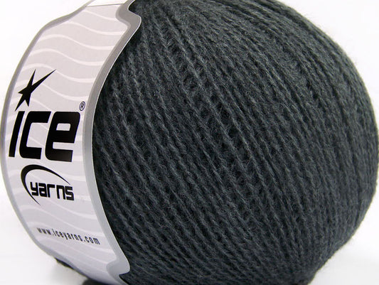 Lot of 8 Skeins ICE WOOL FINE (50% Wool) Hand Knitting Yarn Grey
