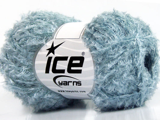 Lot of 8 Skeins ICE ANDREA VISCOSE (95% Viscose) Hand Knitting Yarn Baby Blue