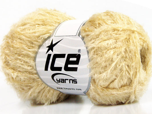 Lot of 8 Skeins ICE ANDREA VISCOSE (95% Viscose) Hand Knitting Yarn Cream