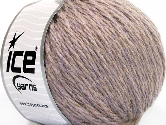 Lot of 3 x 100gr Skeins Ice Yarns SUPERBULKY WOOL (40% Wool) Yarn Lilac Melange