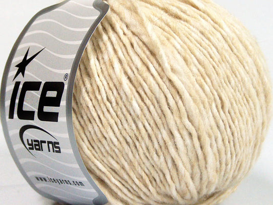 Lot of 8 Skeins Ice Yarns FIAMMATO (45% Wool) Hand Knitting Yarn Cream Shades