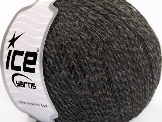 Lot of 8 Skeins ICE PERU ALPACA FINE (25% Alpaca 50% Merino Wool) Yarn Grey Brown