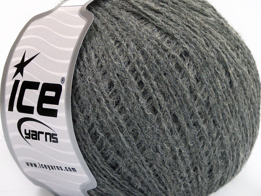 Lot of 8 Skeins Ice Yarns MASTER ALPACA FINE (25% Alpaca 25% Merino Wool) Yarn Grey
